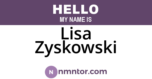 Lisa Zyskowski
