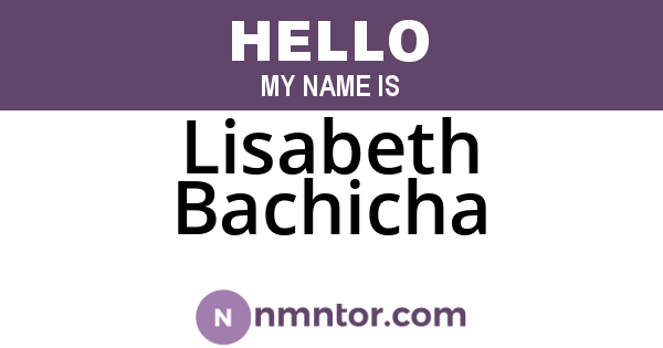 Lisabeth Bachicha
