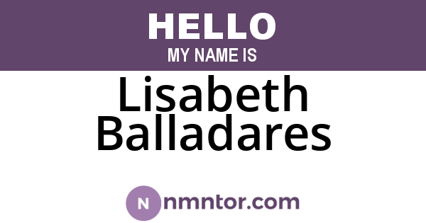 Lisabeth Balladares