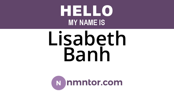 Lisabeth Banh