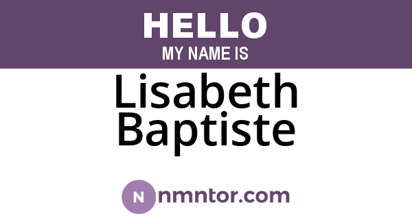 Lisabeth Baptiste