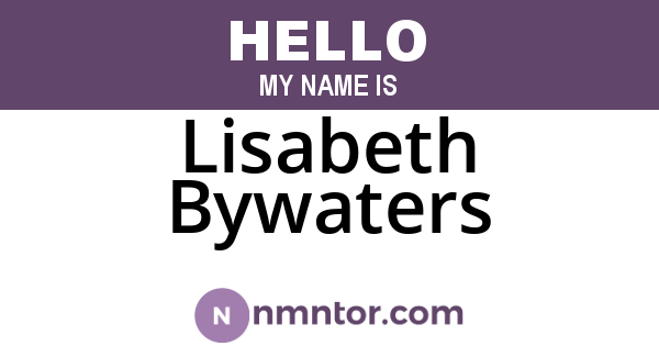 Lisabeth Bywaters