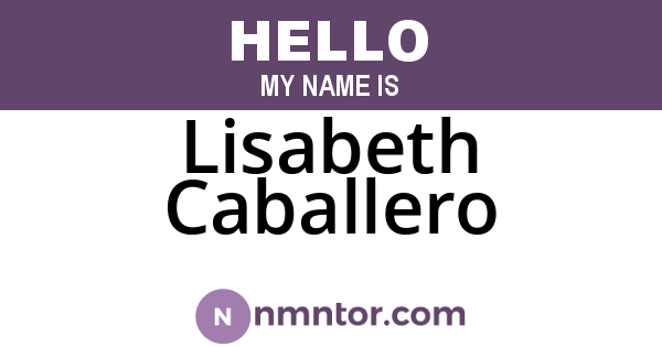 Lisabeth Caballero