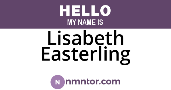 Lisabeth Easterling