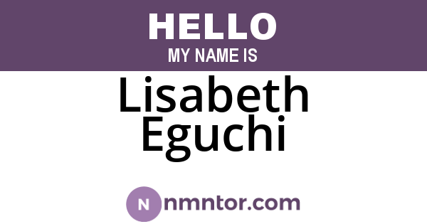 Lisabeth Eguchi
