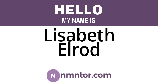 Lisabeth Elrod