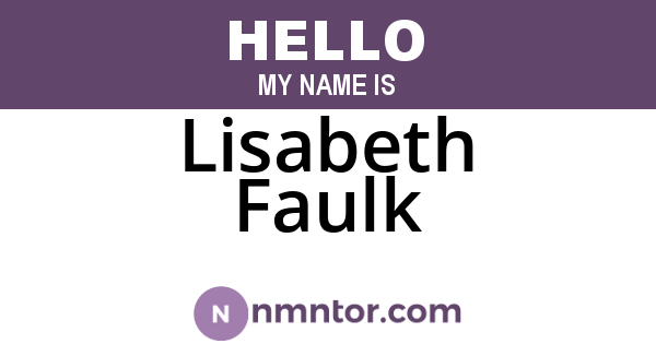Lisabeth Faulk