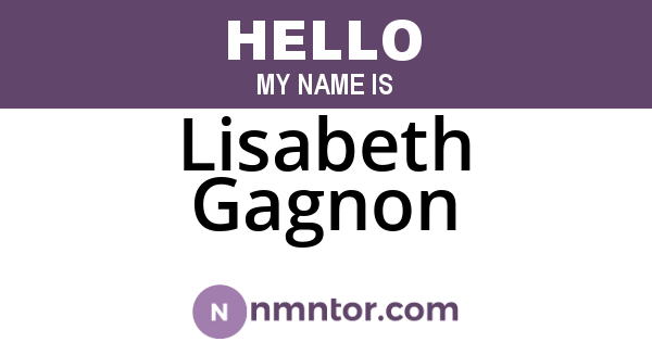 Lisabeth Gagnon