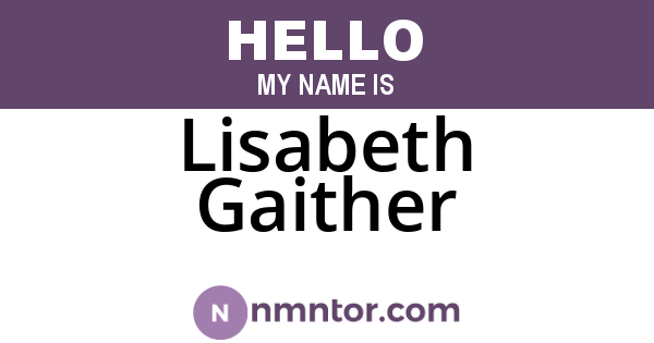 Lisabeth Gaither
