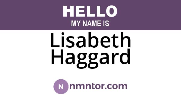 Lisabeth Haggard