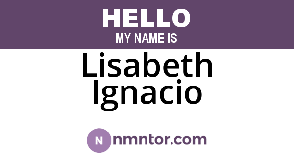 Lisabeth Ignacio