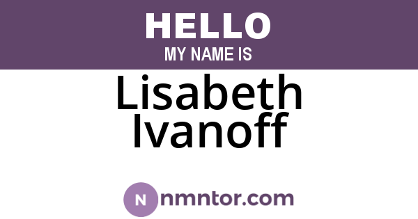 Lisabeth Ivanoff