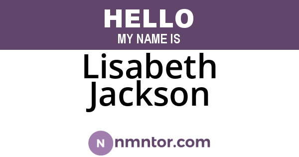 Lisabeth Jackson