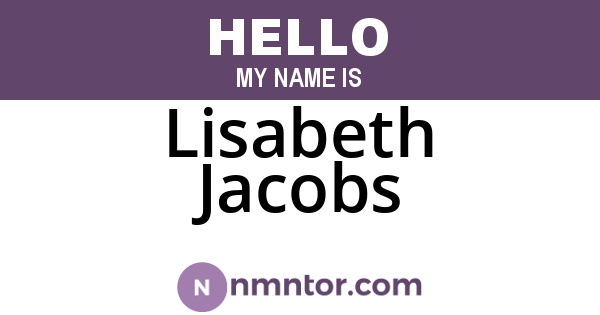 Lisabeth Jacobs