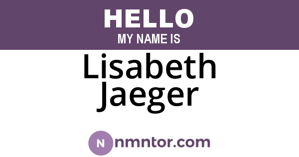 Lisabeth Jaeger