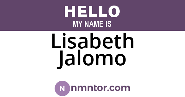 Lisabeth Jalomo