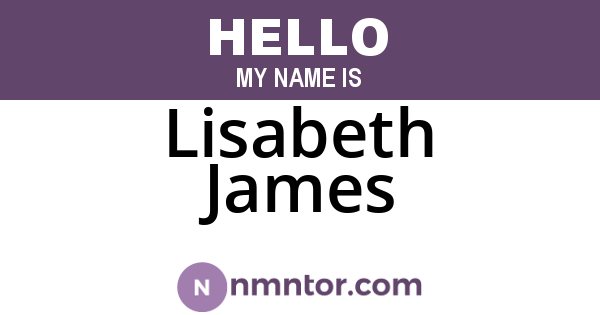 Lisabeth James