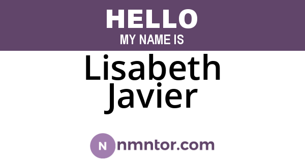 Lisabeth Javier