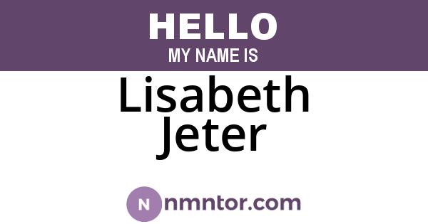 Lisabeth Jeter