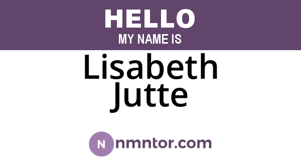 Lisabeth Jutte