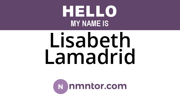 Lisabeth Lamadrid