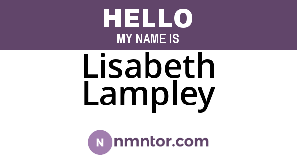 Lisabeth Lampley