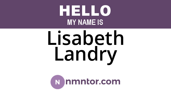 Lisabeth Landry