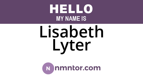Lisabeth Lyter