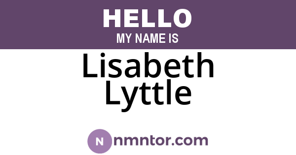 Lisabeth Lyttle