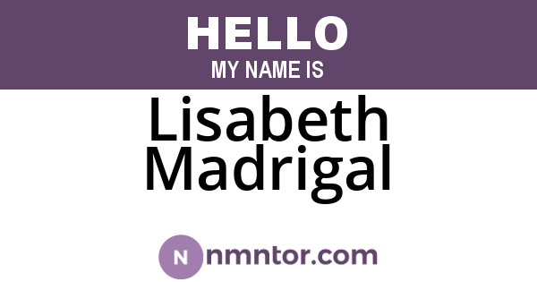 Lisabeth Madrigal