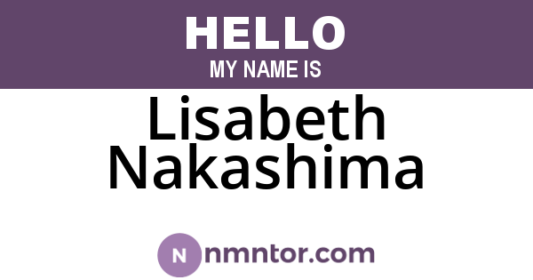 Lisabeth Nakashima