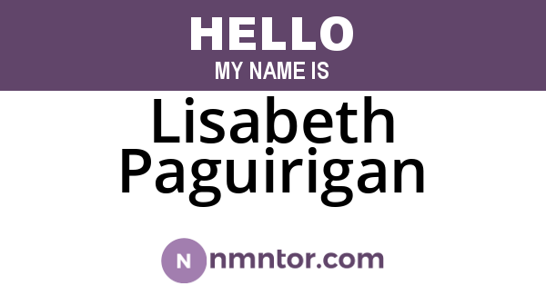 Lisabeth Paguirigan