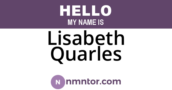 Lisabeth Quarles