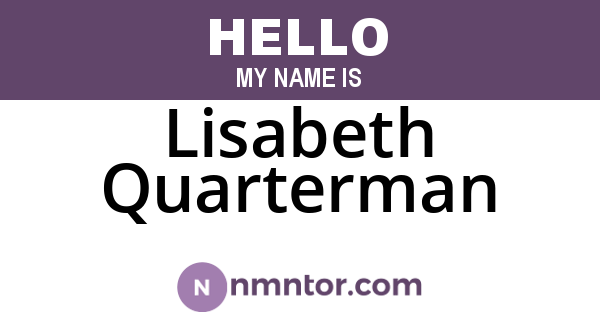 Lisabeth Quarterman