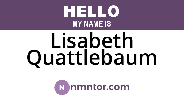 Lisabeth Quattlebaum