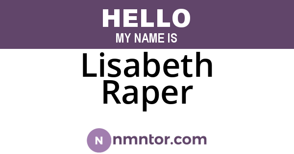 Lisabeth Raper
