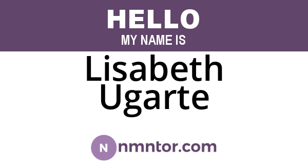 Lisabeth Ugarte