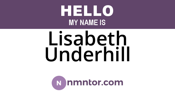 Lisabeth Underhill