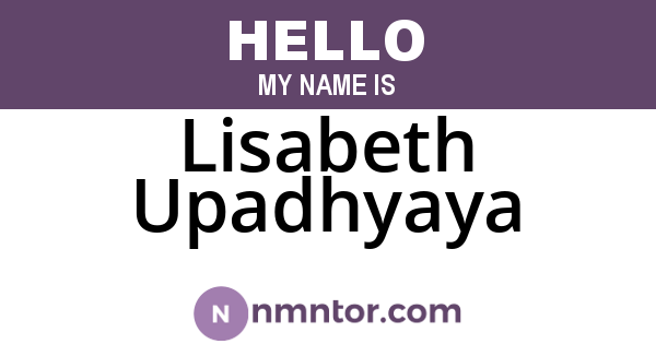 Lisabeth Upadhyaya