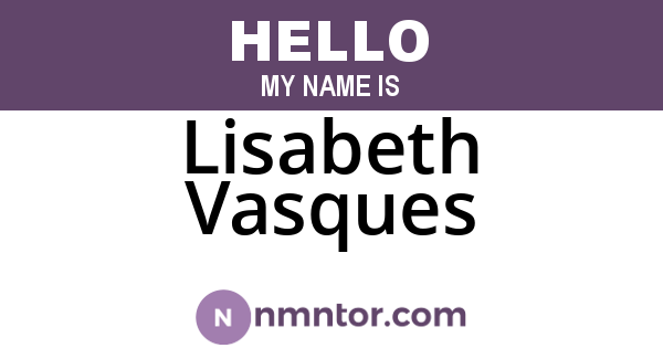 Lisabeth Vasques