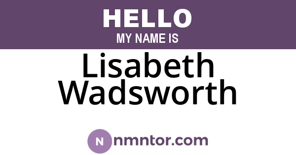 Lisabeth Wadsworth