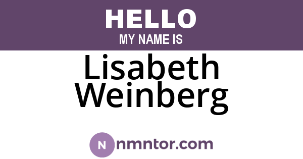 Lisabeth Weinberg