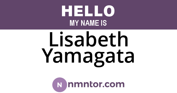 Lisabeth Yamagata
