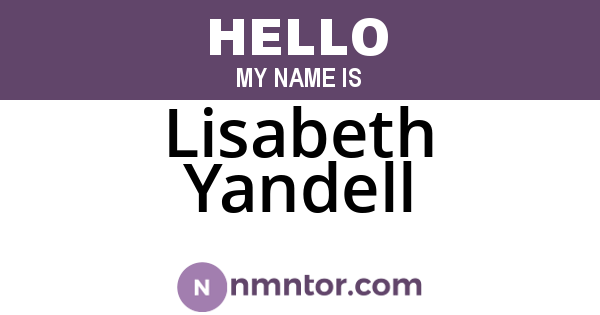 Lisabeth Yandell