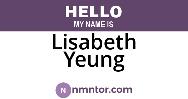 Lisabeth Yeung