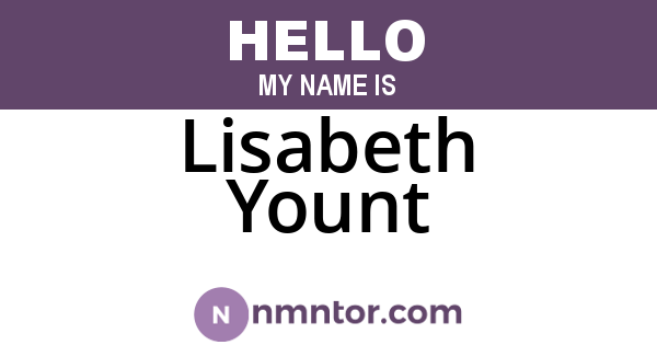 Lisabeth Yount