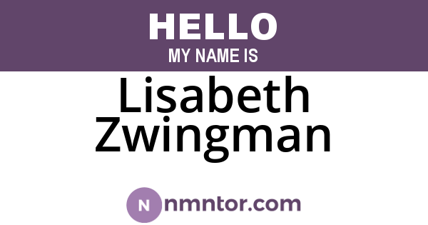 Lisabeth Zwingman