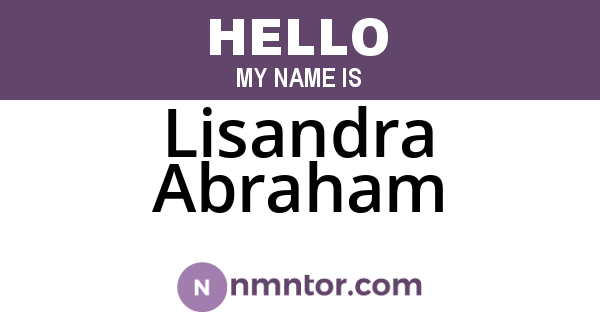 Lisandra Abraham