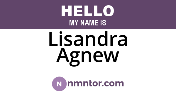 Lisandra Agnew