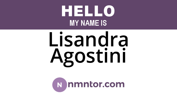 Lisandra Agostini